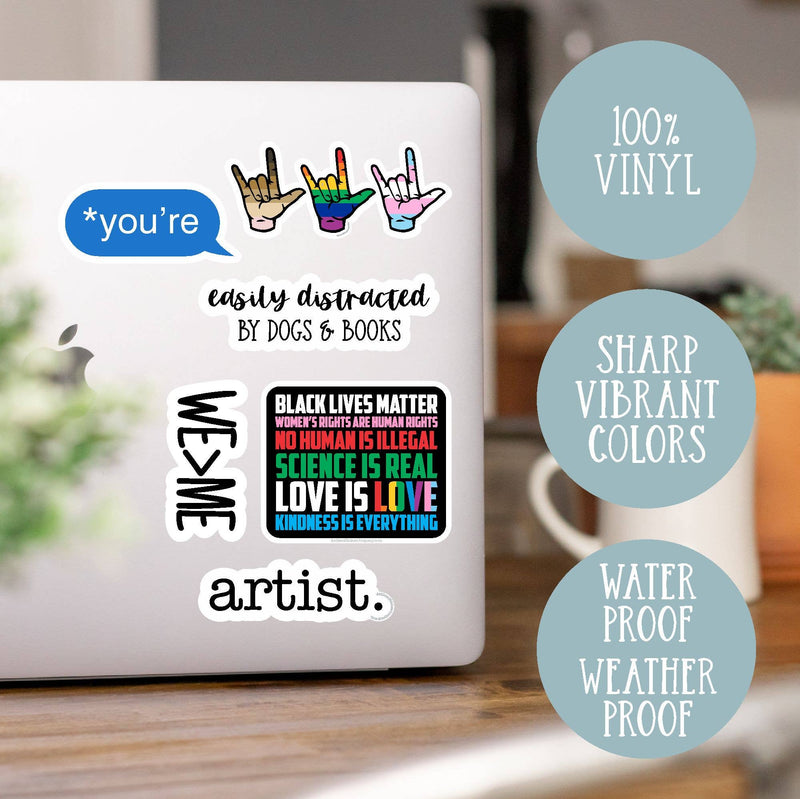 Darkness cannot drive out darkness MLK vinyl sticker