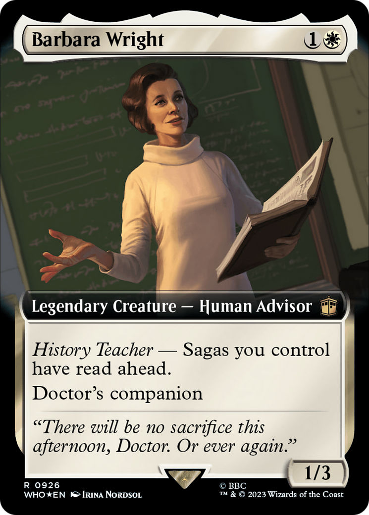Barbara Wright (Extended Art) (Surge Foil) [Doctor Who] | D20 Games