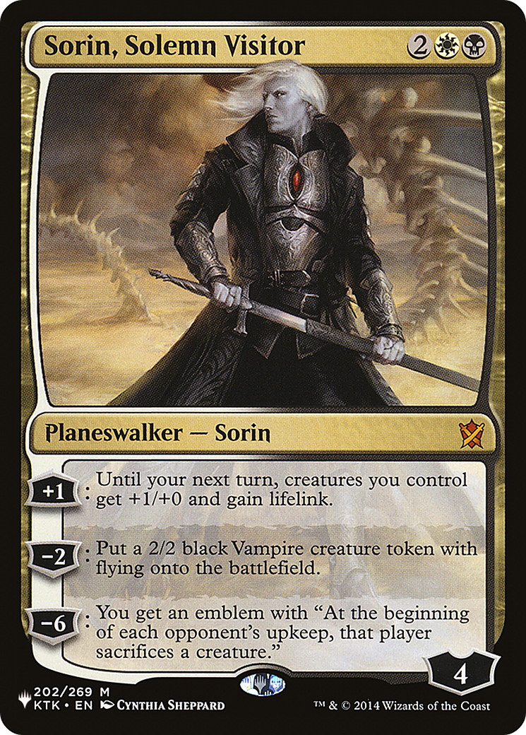 Sorin, Solemn Visitor [The List Reprints] | D20 Games