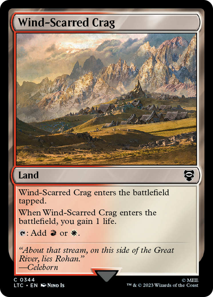 Wind-Scarred Crag [The Lord of the Rings: Tales of Middle-Earth Commander] | D20 Games