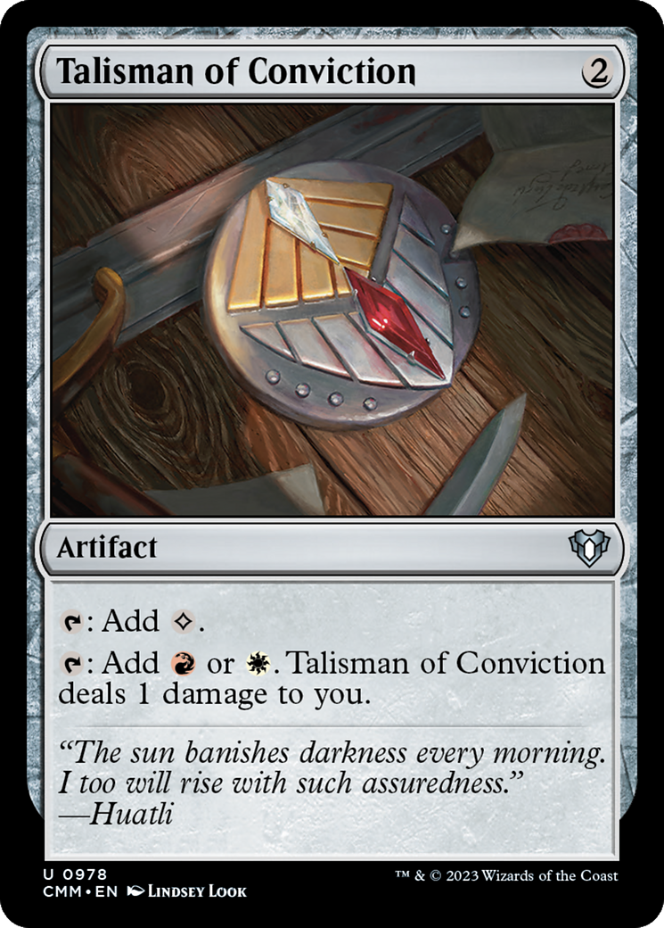 Talisman of Conviction [Commander Masters] | D20 Games