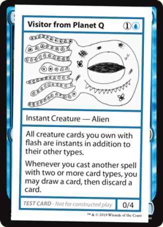 Visitor from Planet Q (2021 Edition) [Mystery Booster Playtest Cards] | D20 Games