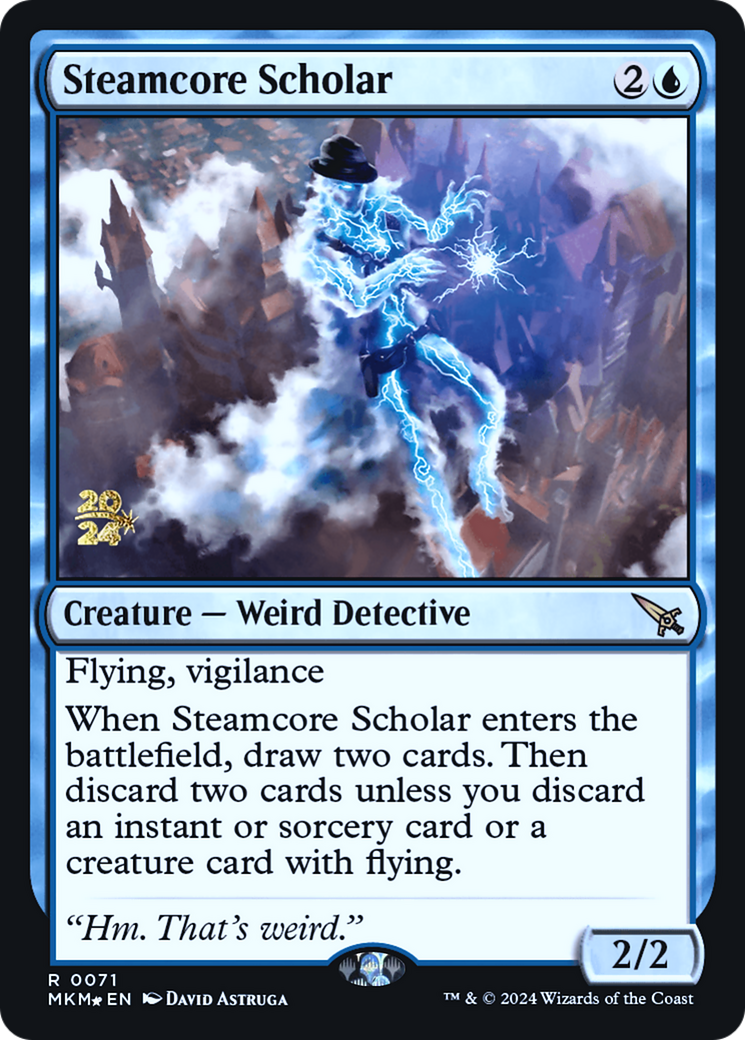 Steamcore Scholar [Murders at Karlov Manor Prerelease Promos] | D20 Games