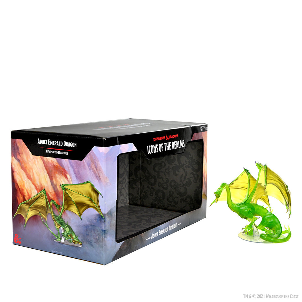 Dungeons and Dragons Icons of the Realms - Adult Emerald Dragon | D20 Games