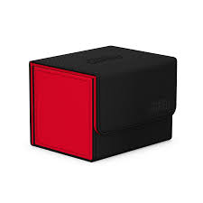Ultimate Guard Sidewinder Xenoskin +100 Deck Box - Synergy Red & Black | D20 Games
