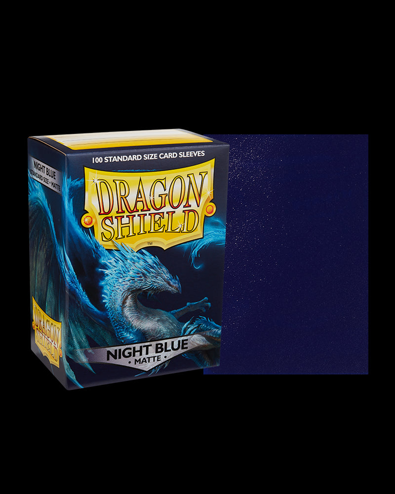 Dragon Shield Midnight Blue Matte 100 X Sleeves | D20 Games