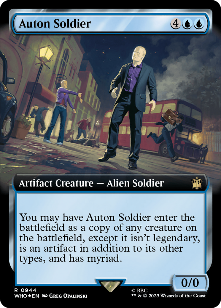 Auton Soldier (Extended Art) (Surge Foil) [Doctor Who] | D20 Games