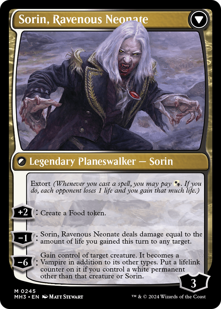 Sorin of House Markov // Sorin, Ravenous Neonate [Modern Horizons 3] | D20 Games