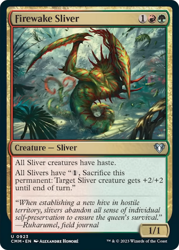 Firewake Sliver [Commander Masters] | D20 Games