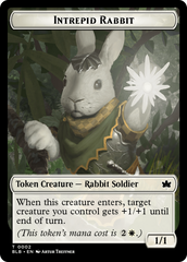 Wall // Intrepid Rabbit Double-Sided Token [Bloomburrow Tokens] | D20 Games