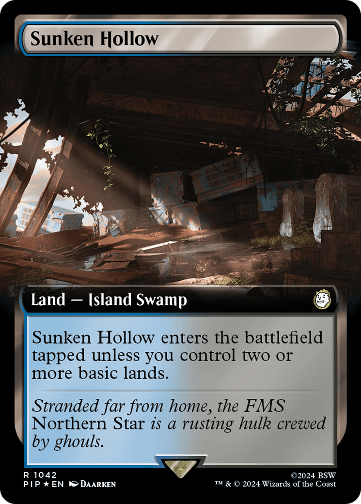 Sunken Hollow (Extended Art) (Surge Foil) [Fallout] | D20 Games