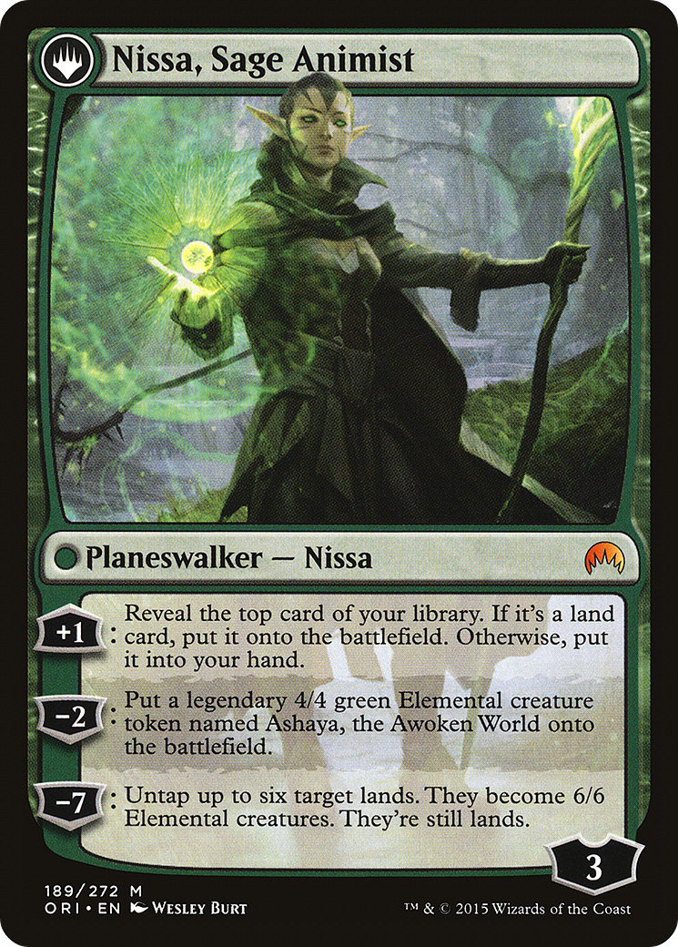 Nissa, Vastwood Seer // Nissa, Sage Animist [Secret Lair: From Cute to Brute] | D20 Games