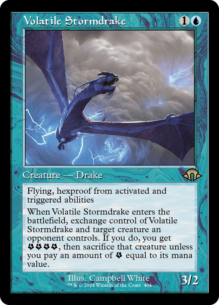 Volatile Stormdrake (Retro) [Modern Horizons 3] | D20 Games