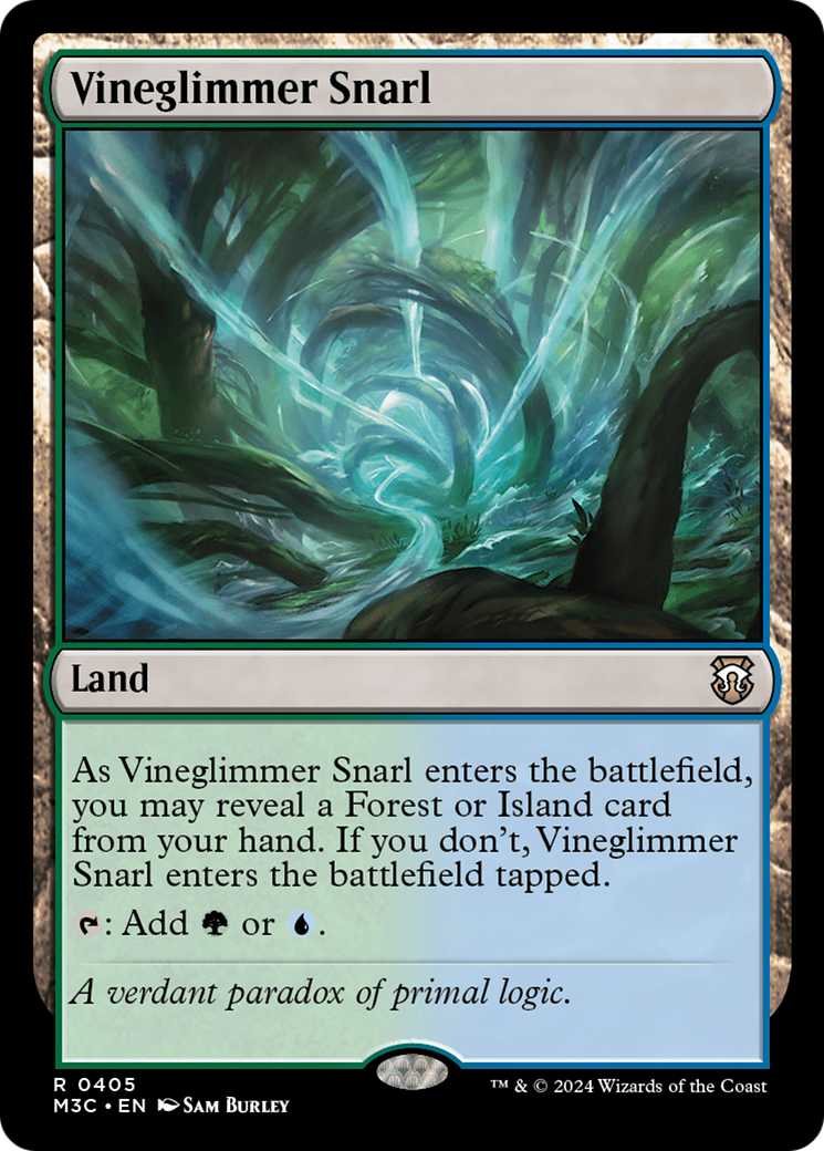 Vineglimmer Snarl (Ripple Foil) [Modern Horizons 3 Commander] | D20 Games