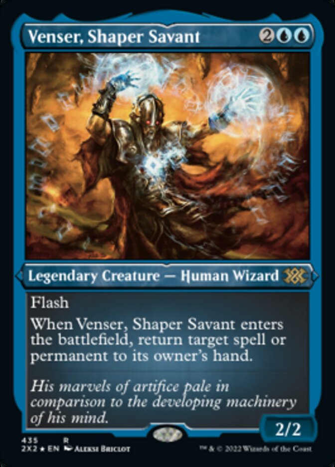 Venser, Shaper Savant (Foil Etched) [Double Masters 2022] | D20 Games