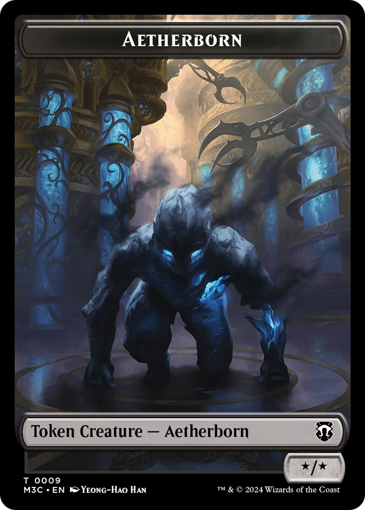 Aetherborn // Thopter Double-Sided Token [Modern Horizons 3 Commander Tokens] | D20 Games