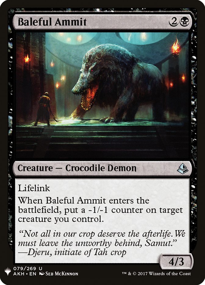 Baleful Ammit [Mystery Booster] | D20 Games