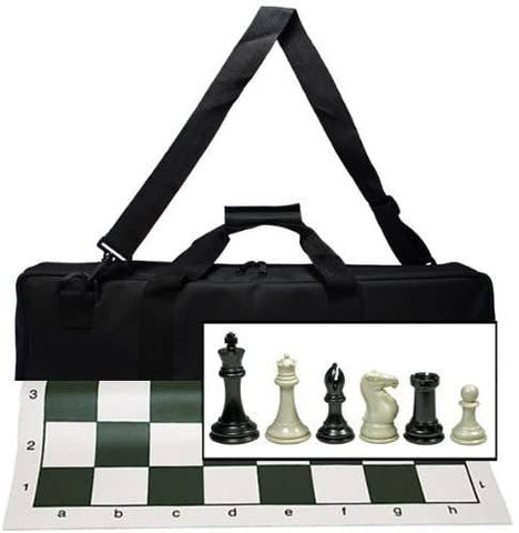 Ultimate Tournament Silicone Chess Set - Green, 4 in. King
