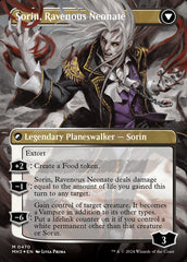 Sorin of House Markov // Sorin, Ravenous Neonate (Borderless) (Textured Foil) [Modern Horizons 3] | D20 Games