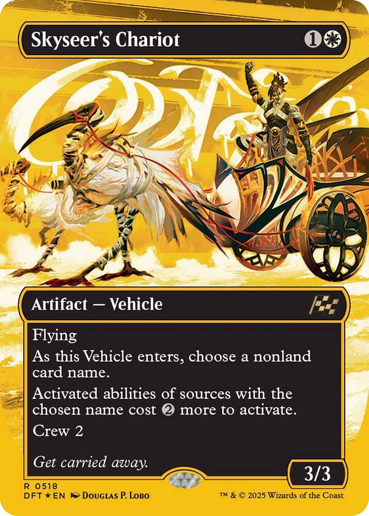 Skyseer's Chariot (Borderless) (First-Place Foil) [Aetherdrift] | D20 Games