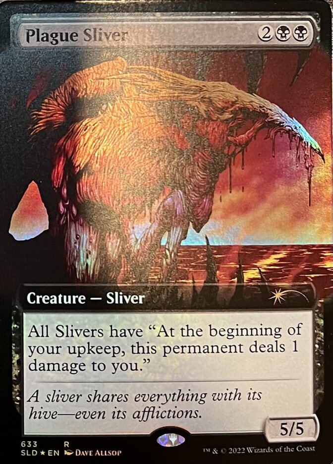 Plague Sliver (Extended Art) [Secret Lair Drop Promos] | D20 Games