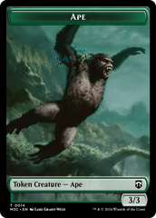 Ape // Plant Double-Sided Token [Modern Horizons 3 Commander Tokens] | D20 Games