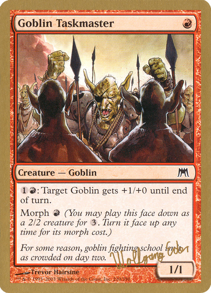 Goblin Taskmaster (Wolfgang Eder) [World Championship Decks 2003] | D20 Games