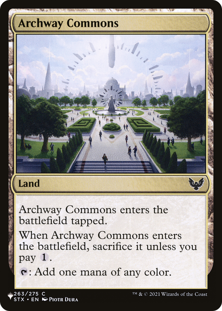 Archway Commons [The List] | D20 Games