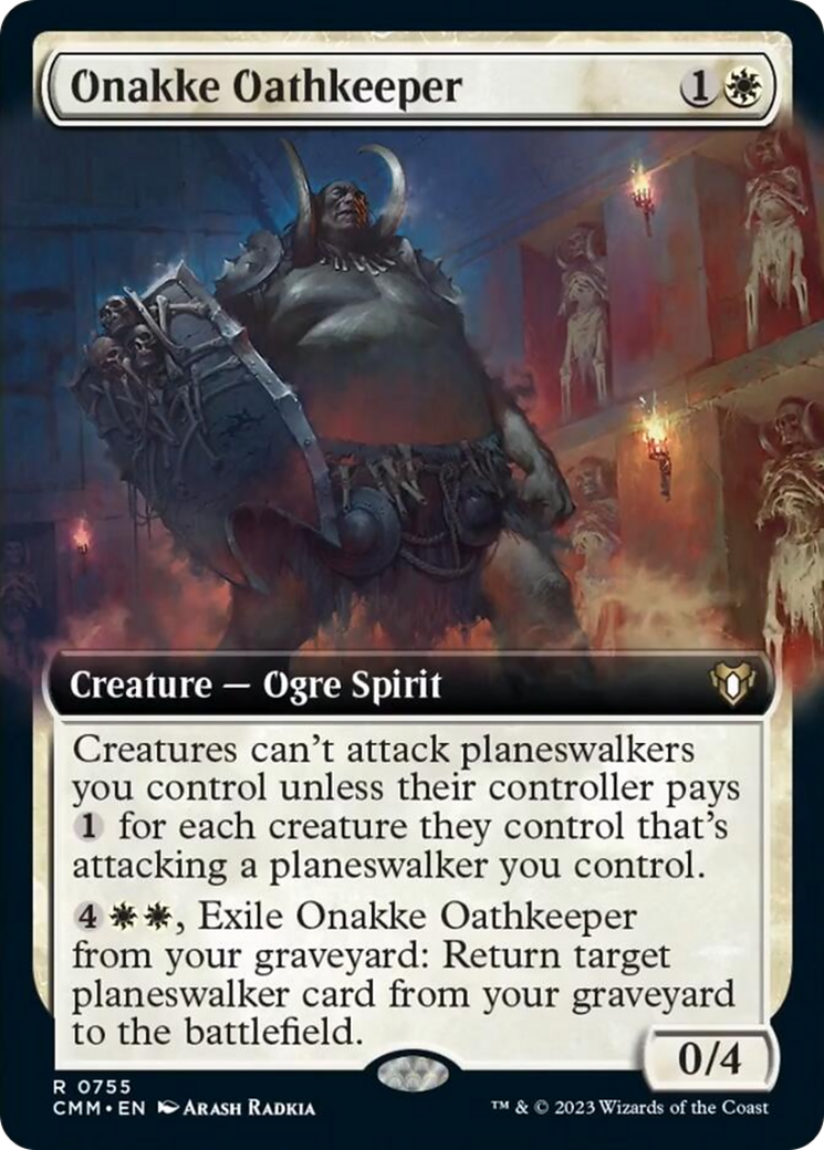 Onakke Oathkeeper (Extended Art) [Commander Masters] | D20 Games