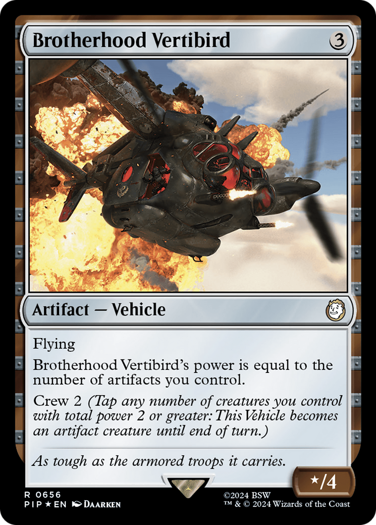 Brotherhood Vertibird (Surge Foil) [Fallout] | D20 Games