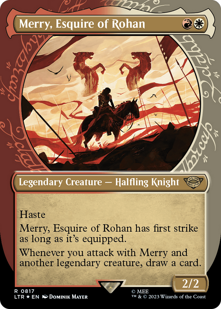 Merry, Esquire of Rohan (Showcase) (Surge Foil) [The Lord of the Rings: Tales of Middle-Earth] | D20 Games