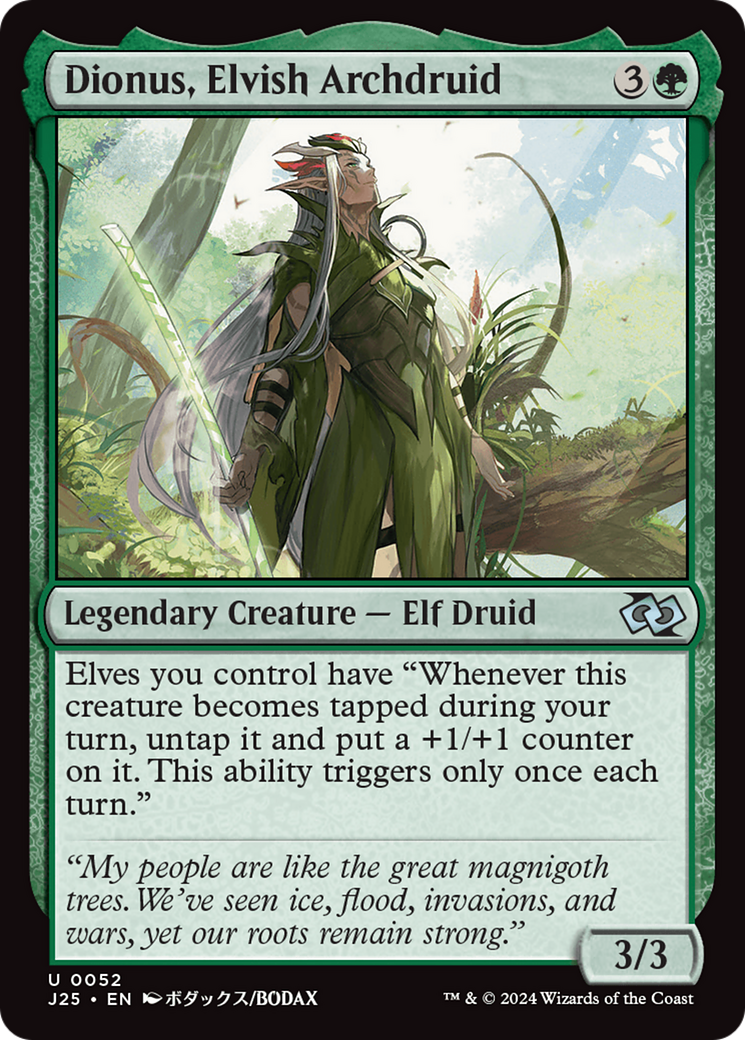 Dionus, Elvish Archdruid [Foundations Jumpstart] | D20 Games