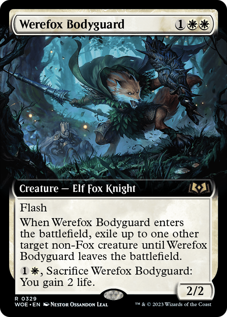 Werefox Bodyguard (Extended Art) [Wilds of Eldraine] | D20 Games