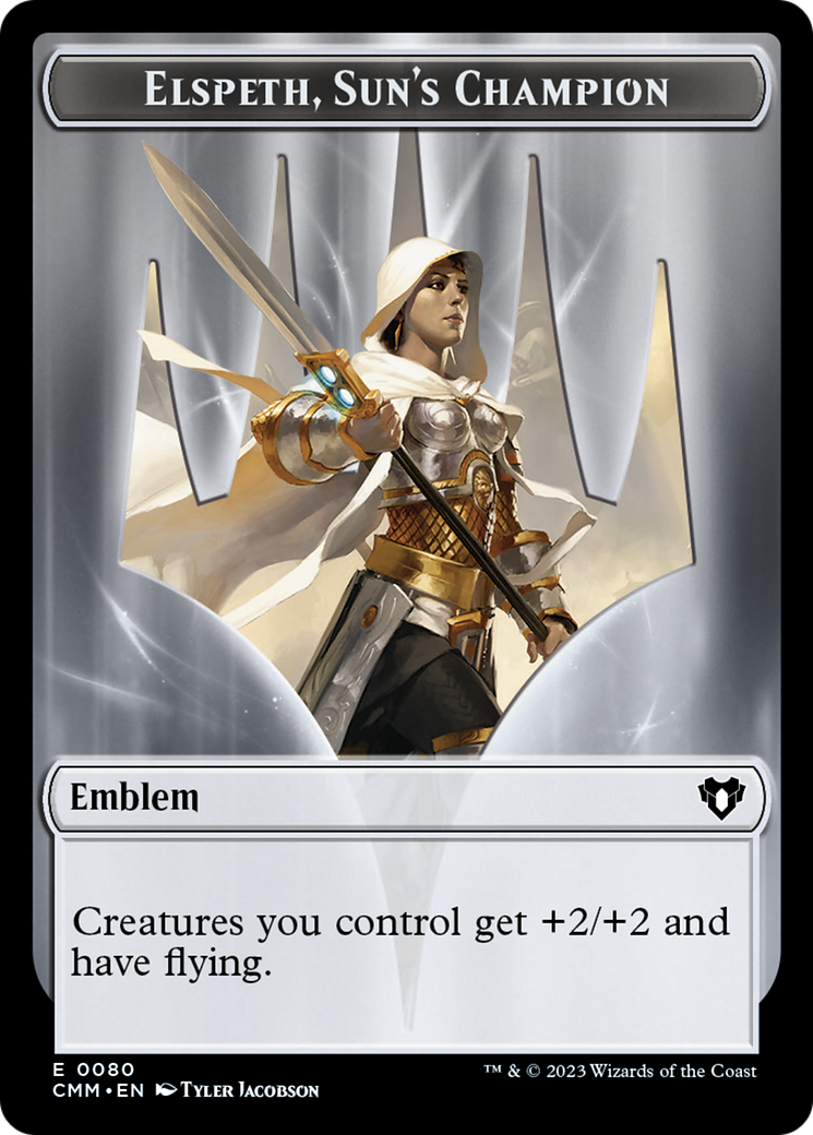 Elspeth, Sun's Champion Emblem // Copy (55) Double-Sided Token [Commander Masters Tokens] | D20 Games