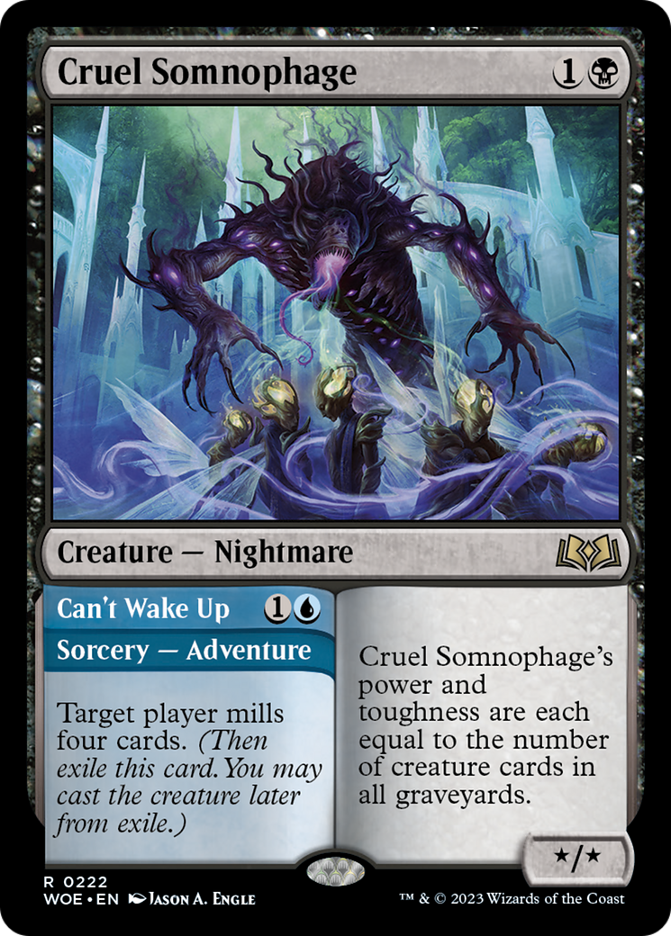 Cruel Somnophage // Can't Wake Up [Wilds of Eldraine] | D20 Games