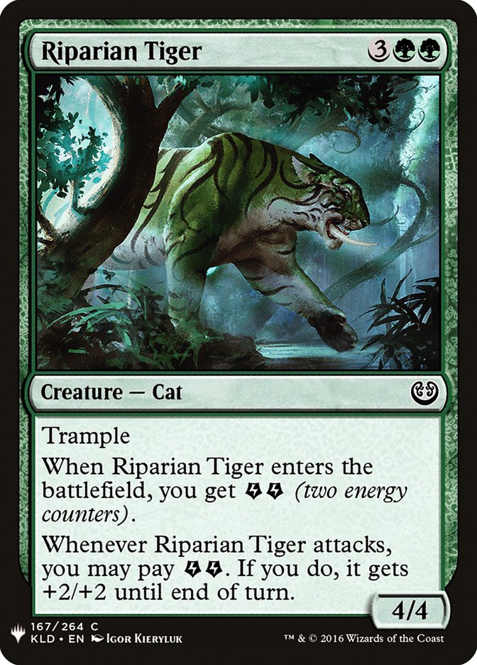 Riparian Tiger [Mystery Booster] | D20 Games