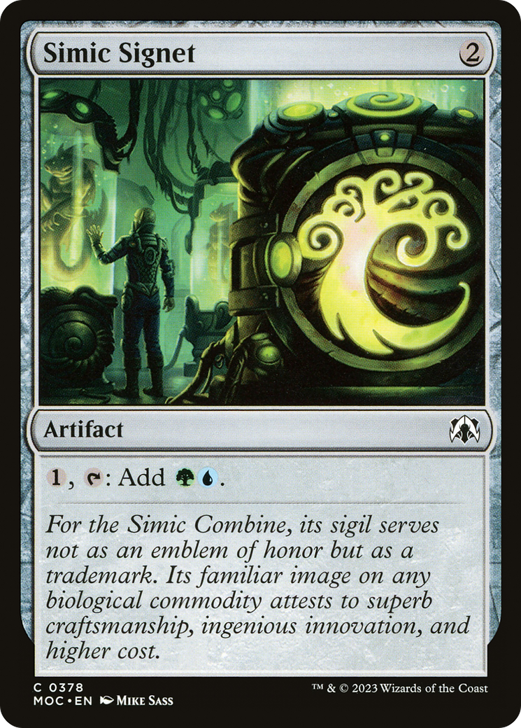 Simic Signet [March of the Machine Commander] | D20 Games