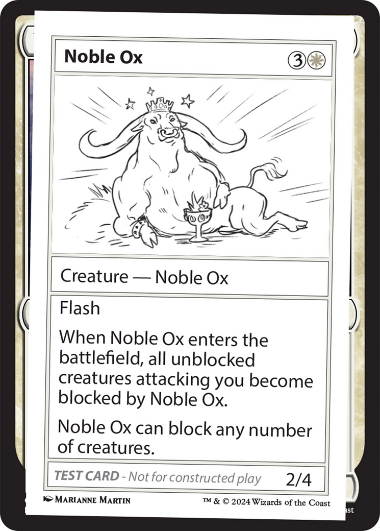 Noble Ox [Mystery Booster 2 Playtest Cards] | D20 Games