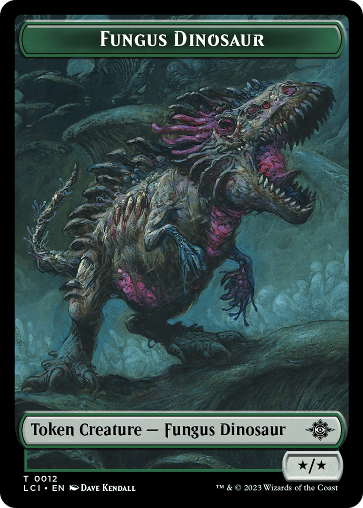 Fungus Dinosaur Token [The Lost Caverns of Ixalan Tokens] | D20 Games