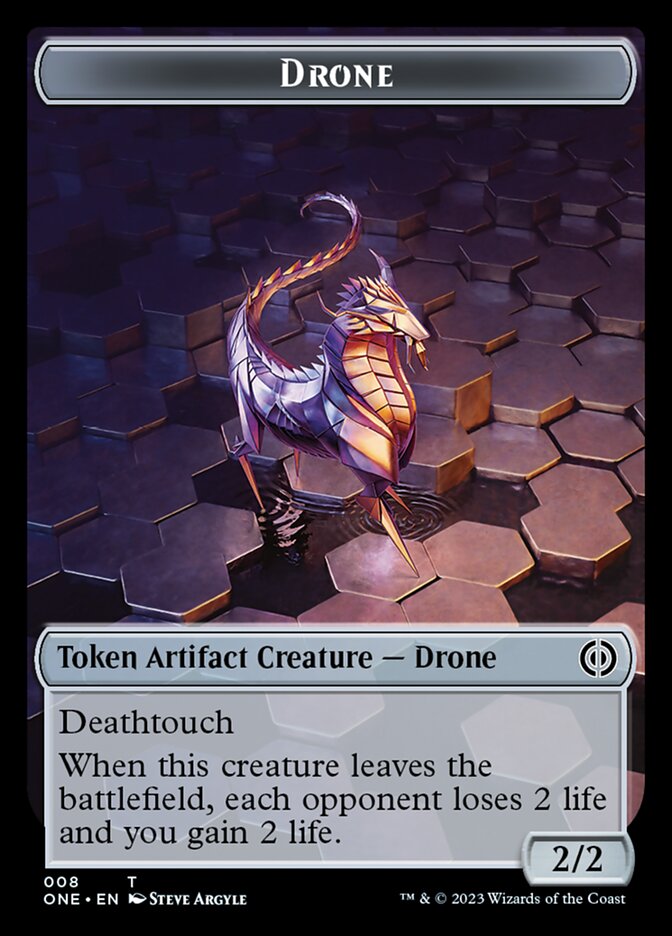 Drone Token [Phyrexia: All Will Be One Tokens] | D20 Games