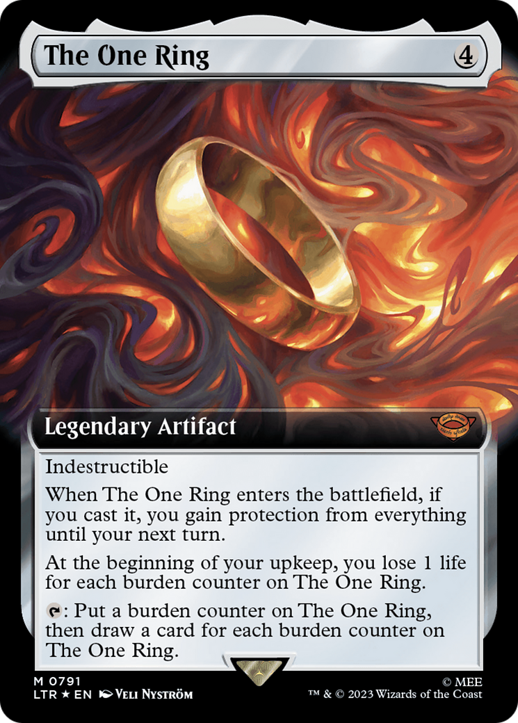 The One Ring (Extended Art) (Surge Foil) [The Lord of the Rings: Tales of Middle-Earth] | D20 Games