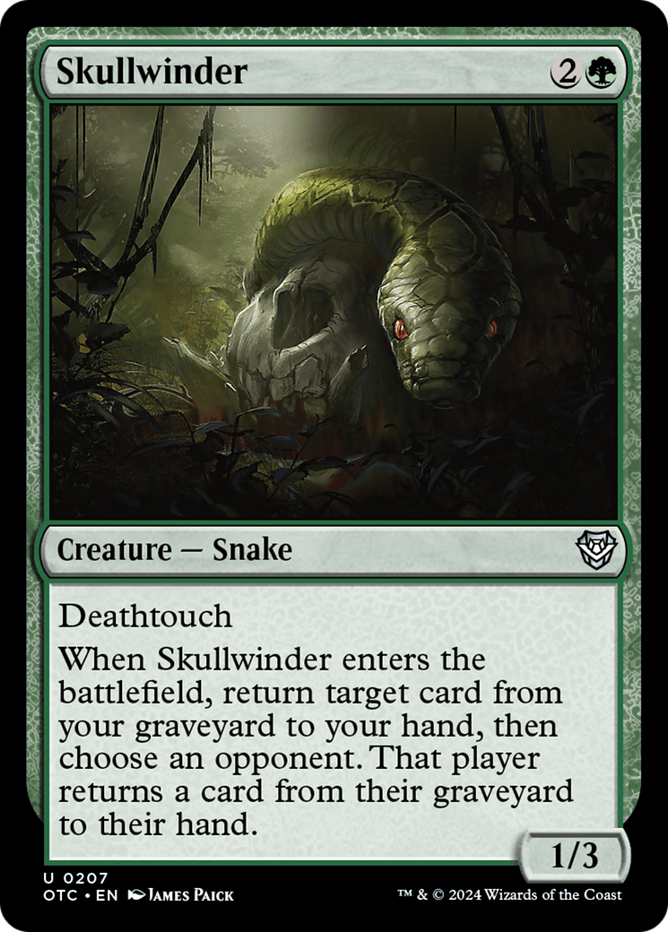 Skullwinder [Outlaws of Thunder Junction Commander] | D20 Games