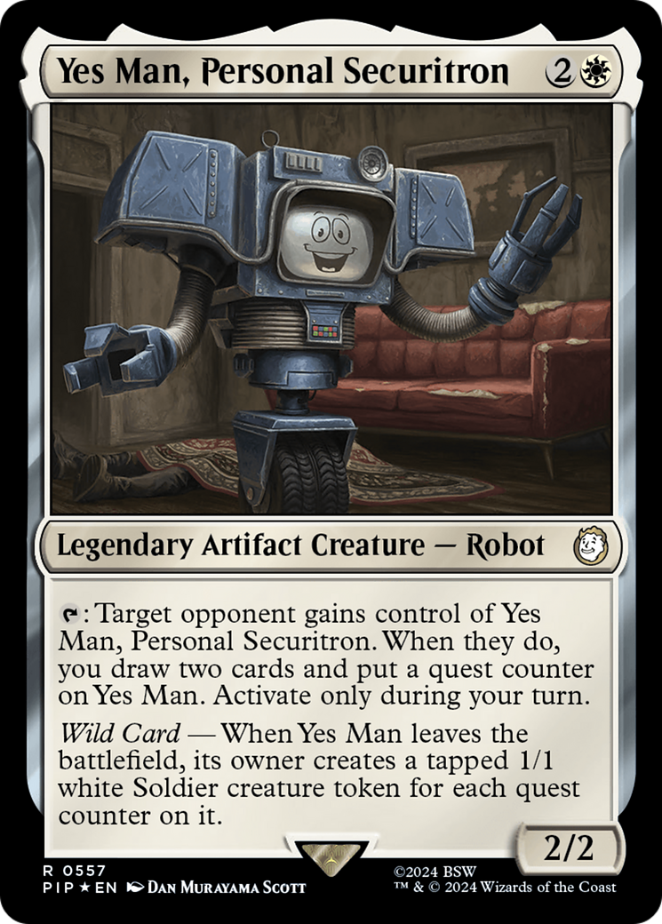 Yes Man, Personal Securitron (Surge Foil) [Fallout] | D20 Games