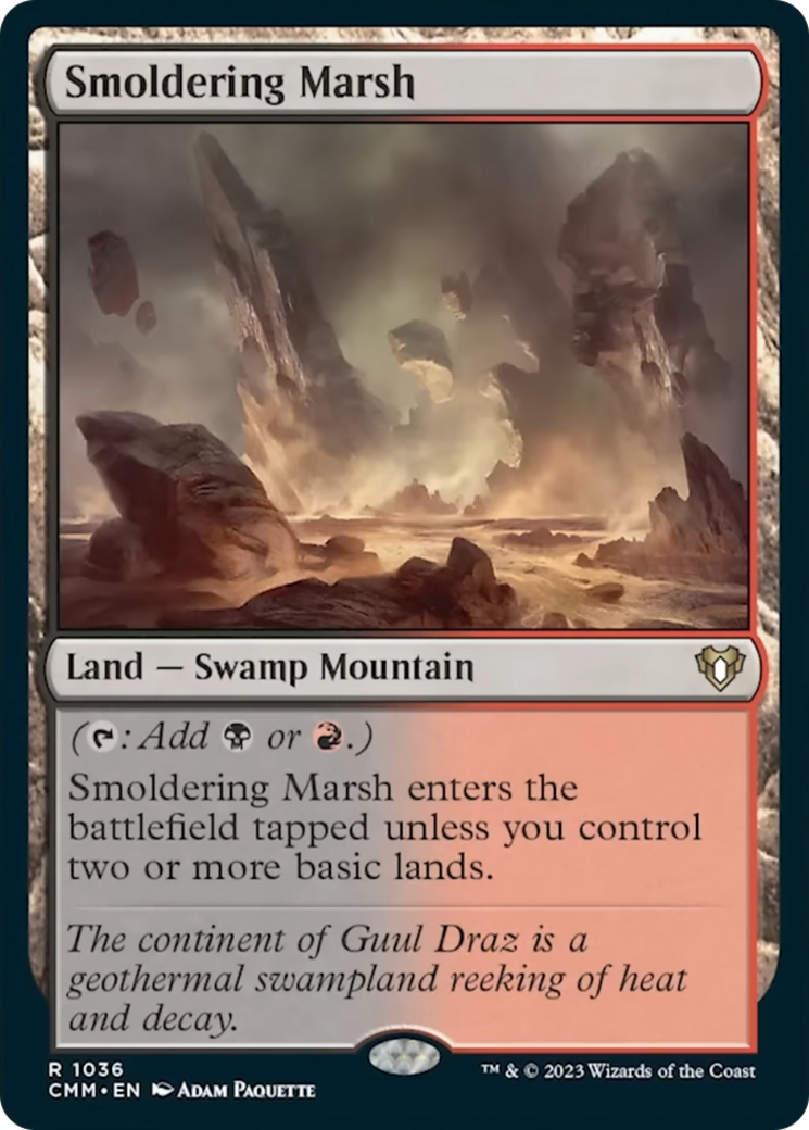 Smoldering Marsh [Commander Masters] | D20 Games