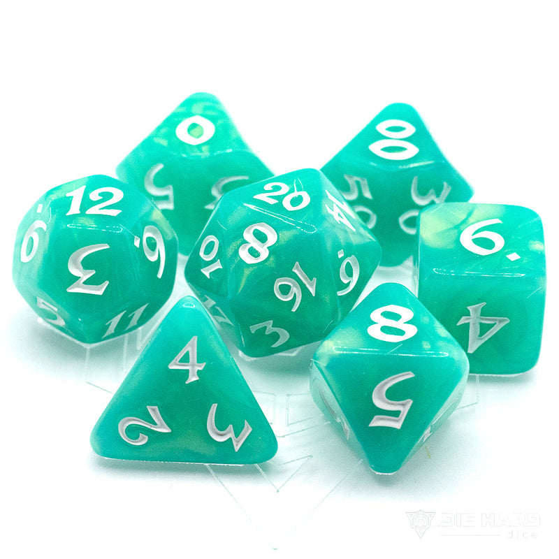 Elessia 7pc RPG Set - Shady Vale with White