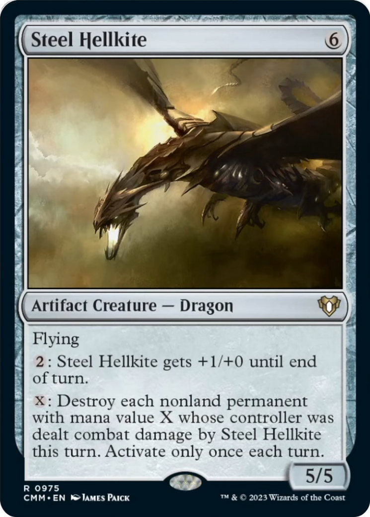 Steel Hellkite [Commander Masters] | D20 Games