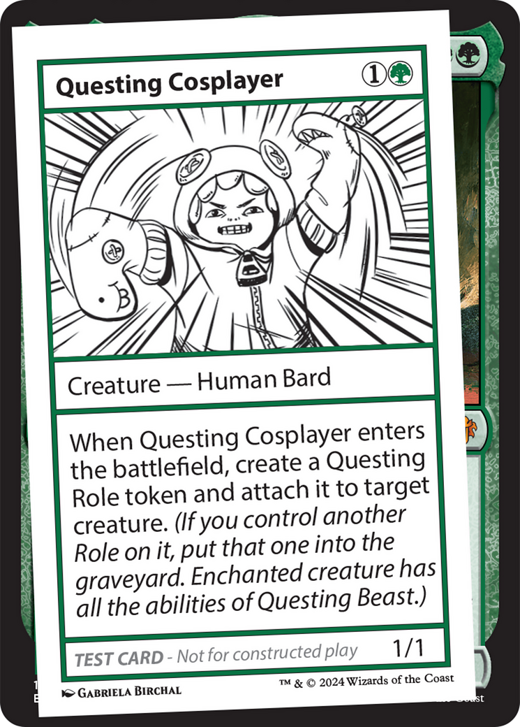 Questing Cosplayer [Mystery Booster 2 Playtest Cards] | D20 Games