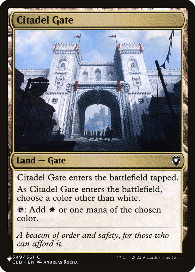 Citadel Gate [The List] | D20 Games