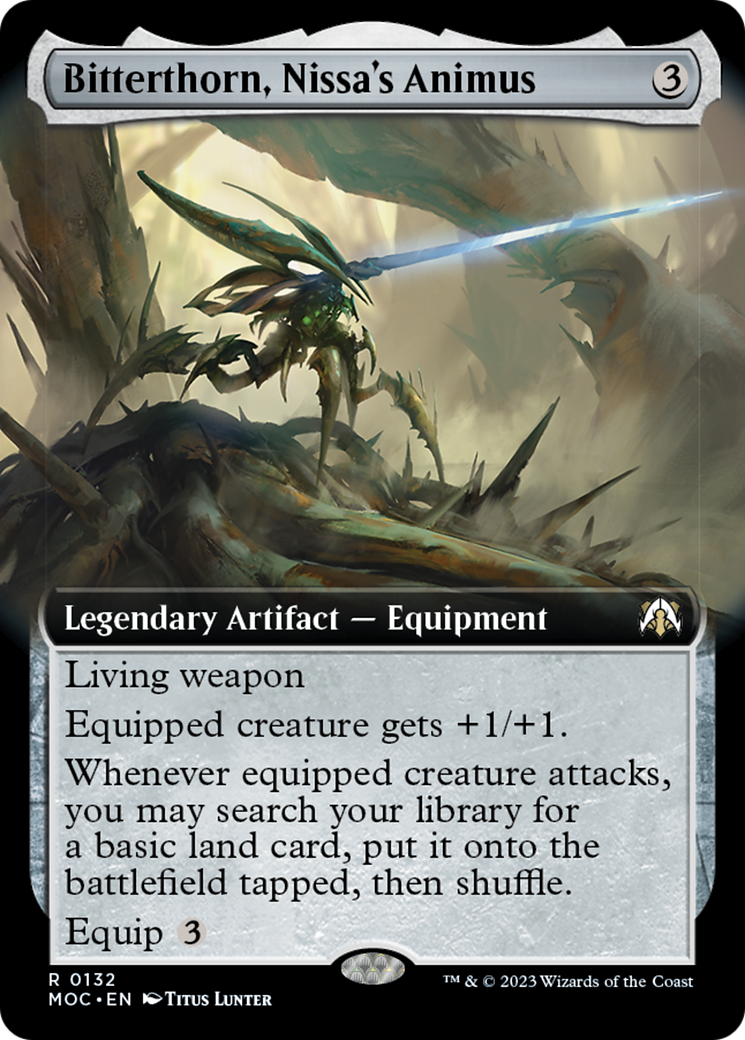 Bitterthorn, Nissa's Animus (Extended Art) [March of the Machine Commander] | D20 Games