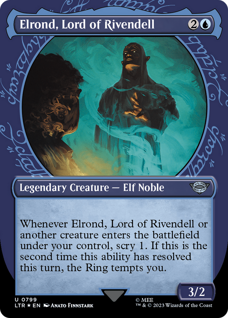 Elrond, Lord of Rivendell (Showcase) (Surge Foil) [The Lord of the Rings: Tales of Middle-Earth] | D20 Games